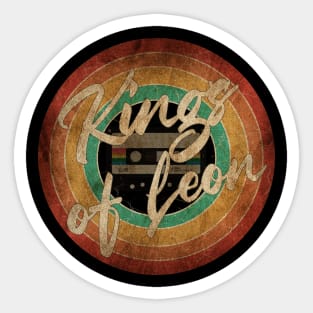 Kings of Leon Vintage Circle Art Sticker